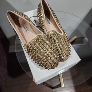 Gold Studded Flats